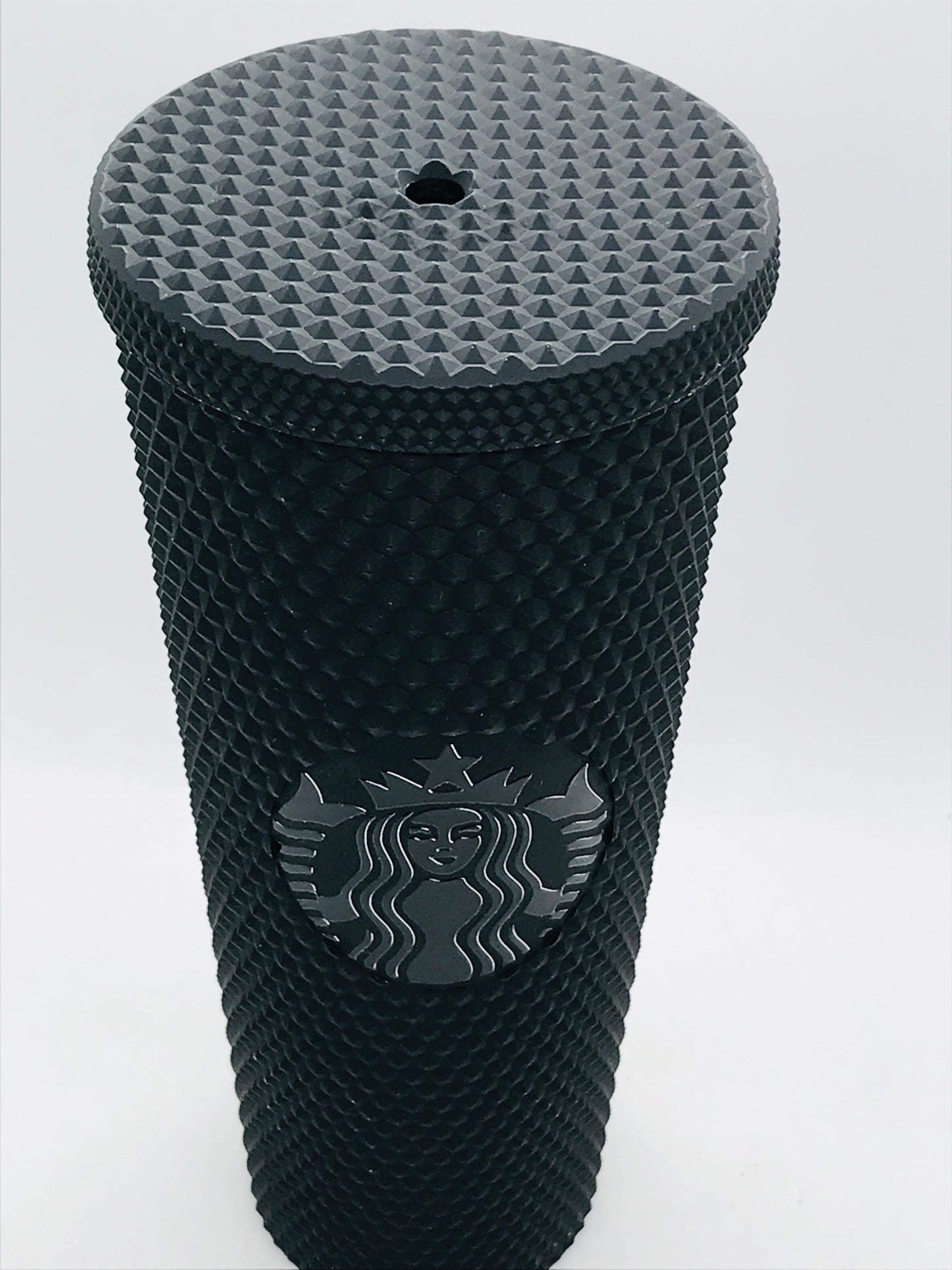Starbucks Plastic 2021 Black Matte Studded Venti Tumbler, 24 oz EUC NO STRAW