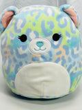 Squishmallows 8" Lindsay Blue Cheetah LT WEAR Freshly Laundered