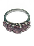 Stauer 925 Sterling Silver Pink Stone Cluster Ring Sterling Silver 925 SIZE 4.5