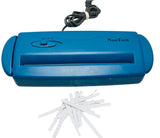 TESTED NoviTech Paper Shredder Blue Strip Cut Sits on Top Of Can