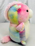 Squishmallows Hug Mees 12" Esmeralda Tie Dye Unicorn LT WEAR Freshly Laundered