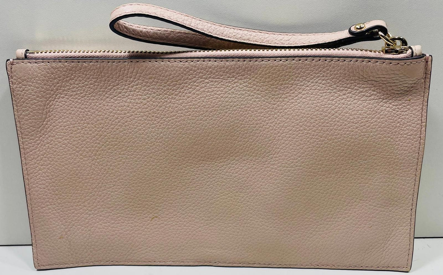 Michael Kors MK Jet Set Wristlet Purse/Wallet/Clutch Rose Pink Pebble Grain