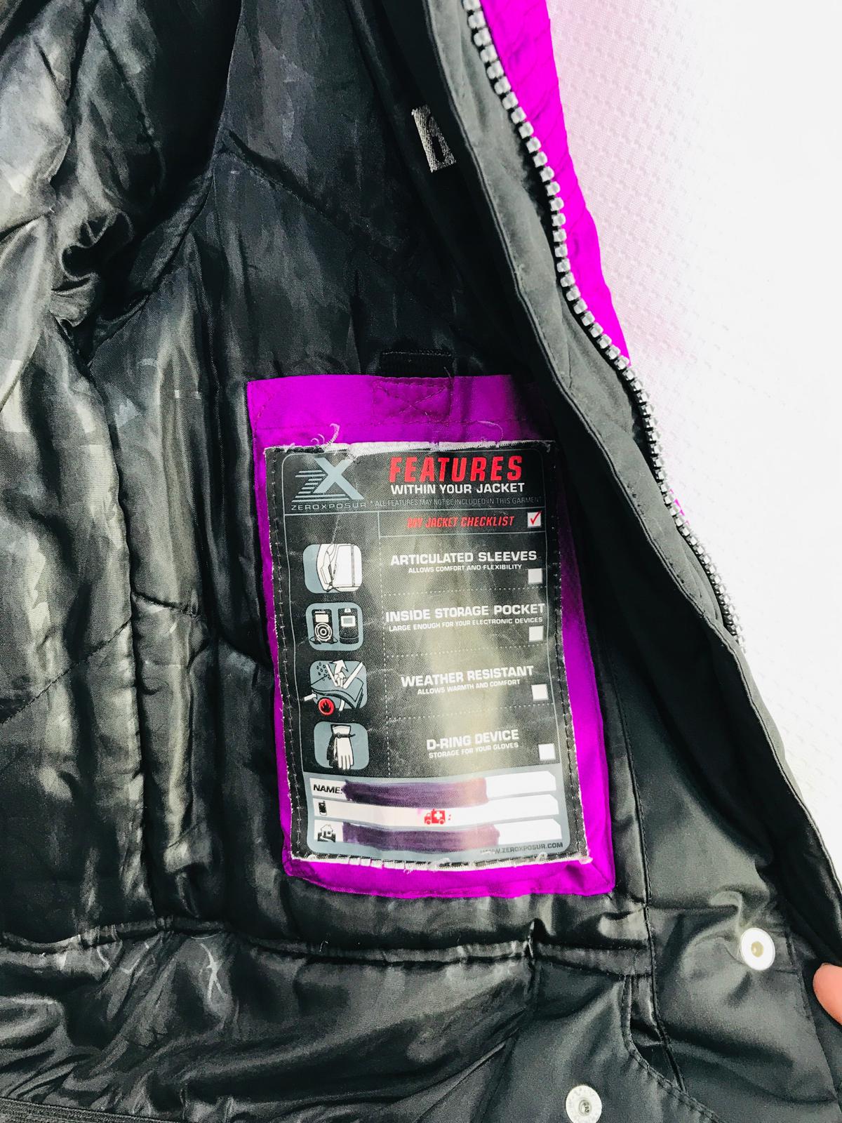 ZeroXposure Ski Coat Purple Black Girls 10/12
#1013