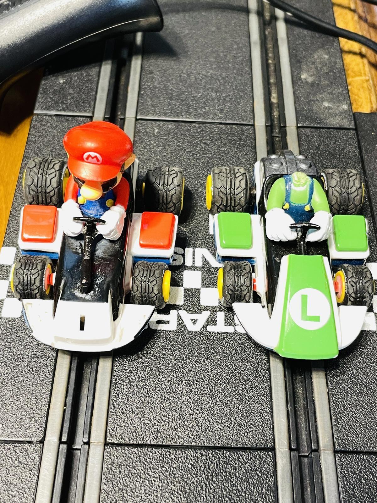 Carrera Mario Kart Racing System Slot Car Set 141 ft Track Tested Missing Parts