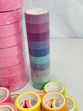 Crafting tape LOT 30 Multiple Colors Includes Washi Tape and Pink Vinyl Tape