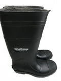 LaCrosse Black Rubber Waterproof Work Boots Made in USA Mens 8 Ladies 10