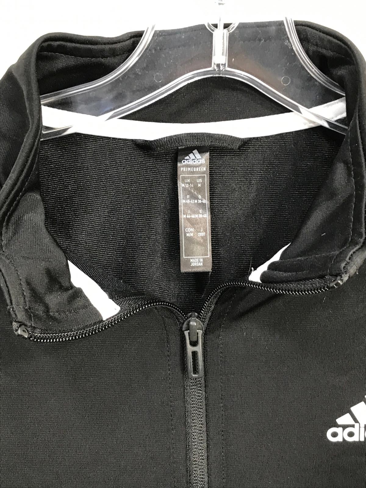 Adidas Black and White Jacket Boys Girls Unisex Youth M