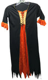 COSTUME Black and Orange Witch Costume Girls Medium