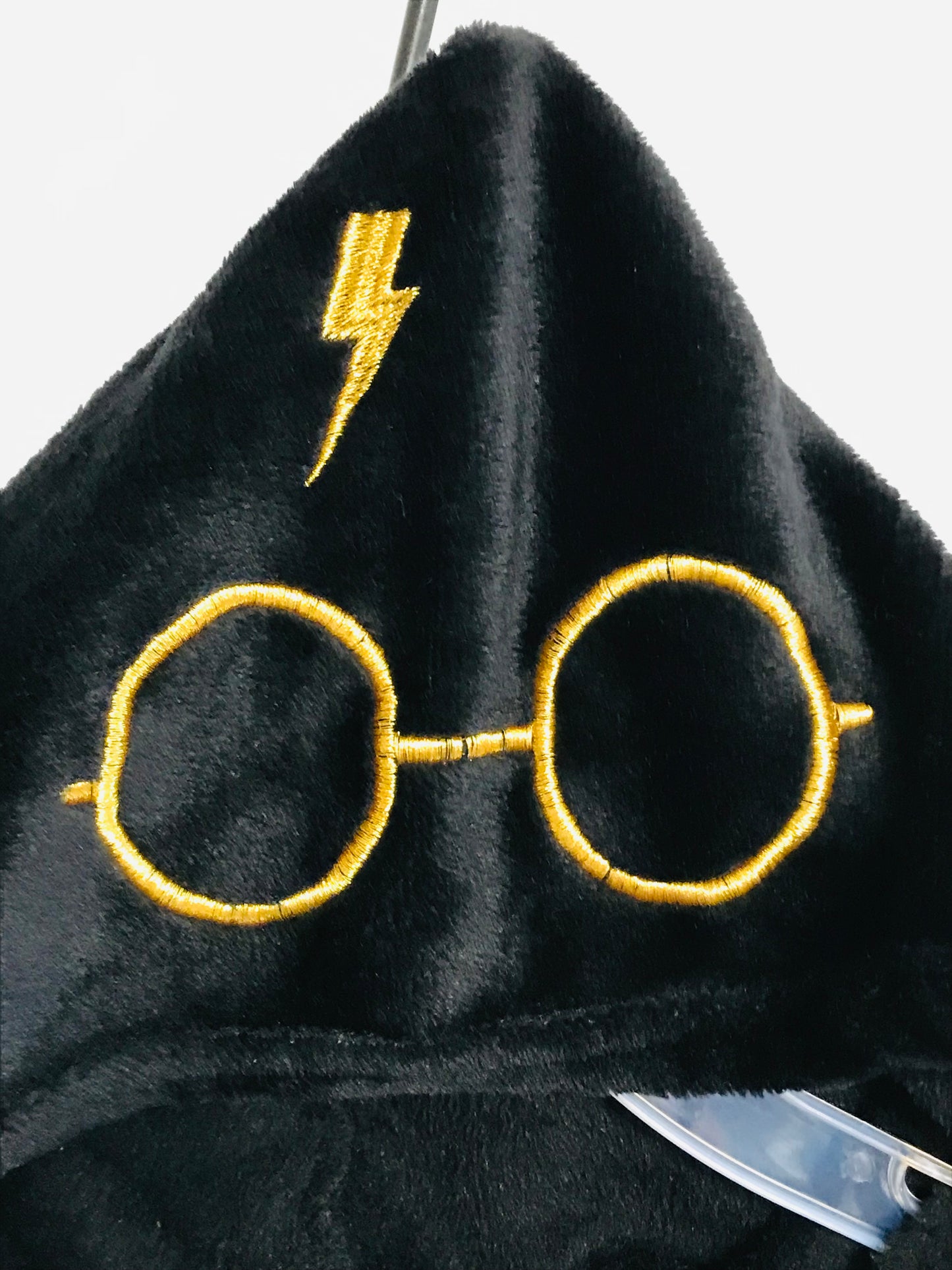 Harry Potter Hogwarts COSTUME Cozy Fuzzy Hooded One Piece Sleeper Pajamas or Costume! Adult XL FRESHLY LAUNDERED TOO!