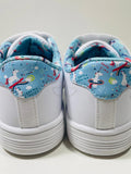 K-Swiss Shoes Court Casper White Unicorn Accent Girls 12.5