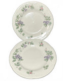 Vintage Pfaltzgraff Plate 2 PCS Desert Plate White with Grapes