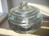 Betta Fish Goldfish Bowl Glass w/ smaller bowl insert for a plant w/lid