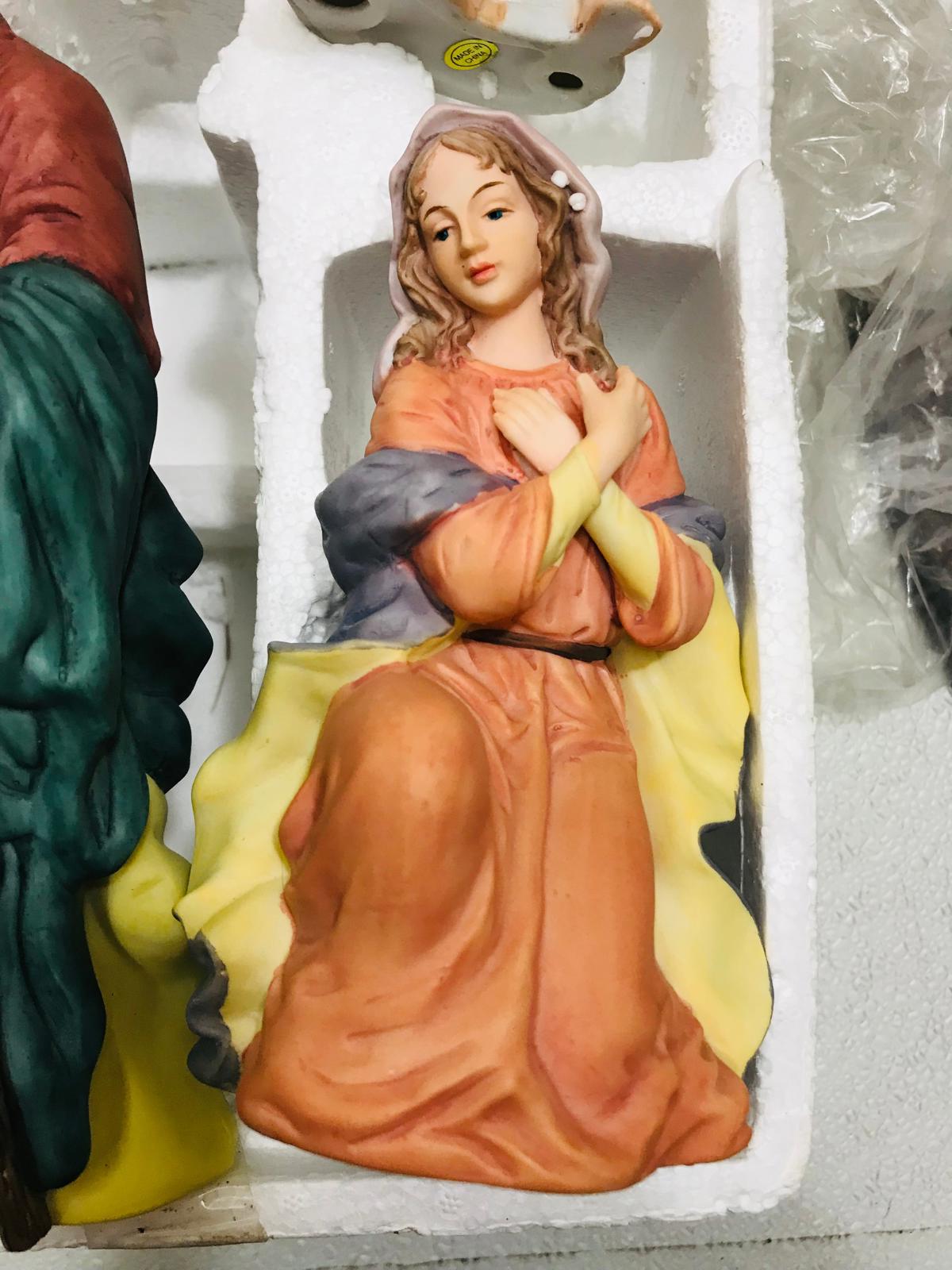 VINTAGE COMPLETE Kirklands Signature 13 PC Nativity Set
