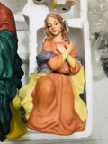 VINTAGE COMPLETE Kirklands Signature 13 PC Nativity Set