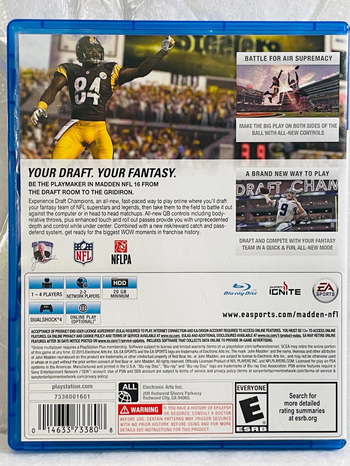 PlayStationPS4 Game Madden 16