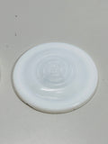 Vintage Samco White Milk Glass Ball Jar Lid 2 pcs