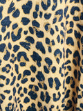 Simply Southern Leopard Print Dress with Sequin Shoulder Accents Ladies S NWT