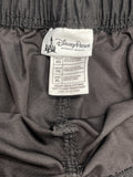 Disney Parks Cargo Shorts Black UNISEX Elastic Waist (34) Adult XL Features Disney Logo DAMAGE