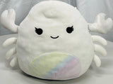 Squishmallows 8" Magela White Crab w/ Tie Dye Belly LT WEAR Freshly Laundered