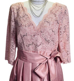 EUC Jessica Howard Dress Formal MOB Prom Rose Gold/Blush Pink Ladies 12