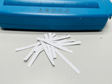 TESTED NoviTech Paper Shredder Blue Strip Cut Sits on Top Of Can