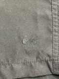 Disney Parks Cargo Shorts Black UNISEX Elastic Waist (34) Adult XL Features Disney Logo DAMAGE