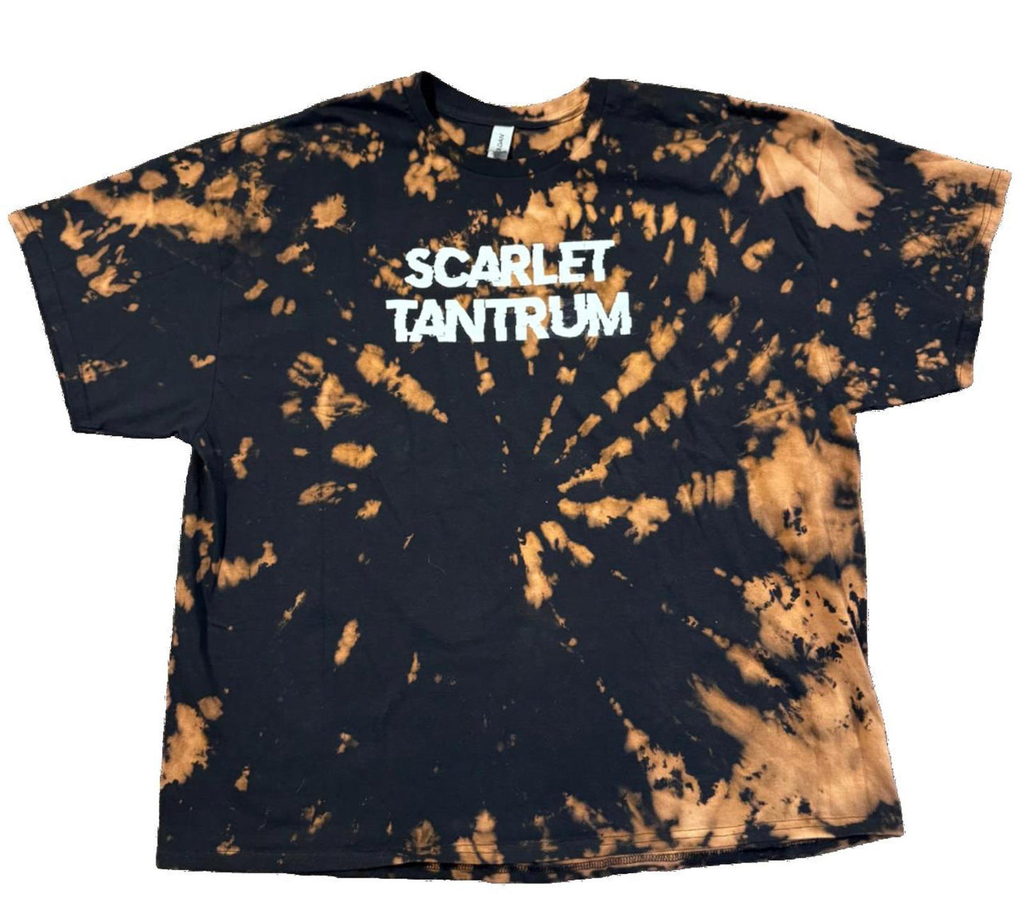 Band Tee One Size Scarlet Tantrum Bleach Tie Dye Pop Rock Female Musician