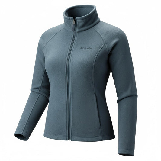 Columbia Women's Full Zip Fleece Jacket Size Ladies Small Blue
