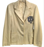 Vintage Duke University Cream Wool Blazer Jacket 1961 Moth Holes Adult SMALL