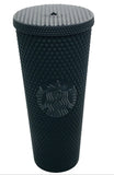 Starbucks Plastic 2021 Black Matte Studded Venti Tumbler, 24 oz EUC NO STRAW