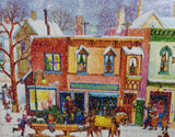 Puzzle Open Box Uncounted:  1000 pc springbok christmas Village