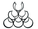 Wine Rack Holds 6 Bottles Black Wire Table Top Pyramid Stack