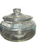 Betta Fish Goldfish Bowl Glass w/ smaller bowl insert for a plant w/lid