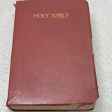 Vintage Holy Bible with Red Cover