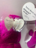 1999 TY Beanie Babies Millennium Bear Lot of 3 Magenta Plush Collectibles