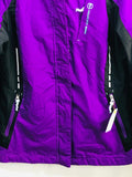Free Country Winter Ski Coat Purple Black w/Removable Liner Ladies S