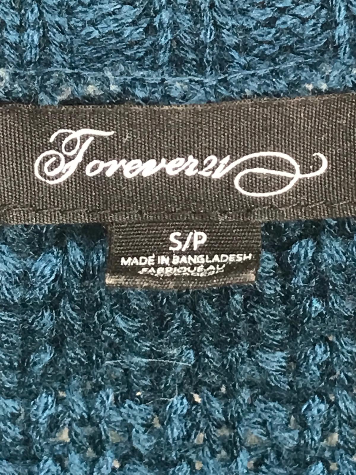 Forever 21 Dark Teal half Sleeve Cardigan Sweater Ladies SP