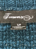 Forever 21 Dark Teal half Sleeve Cardigan Sweater Ladies SP