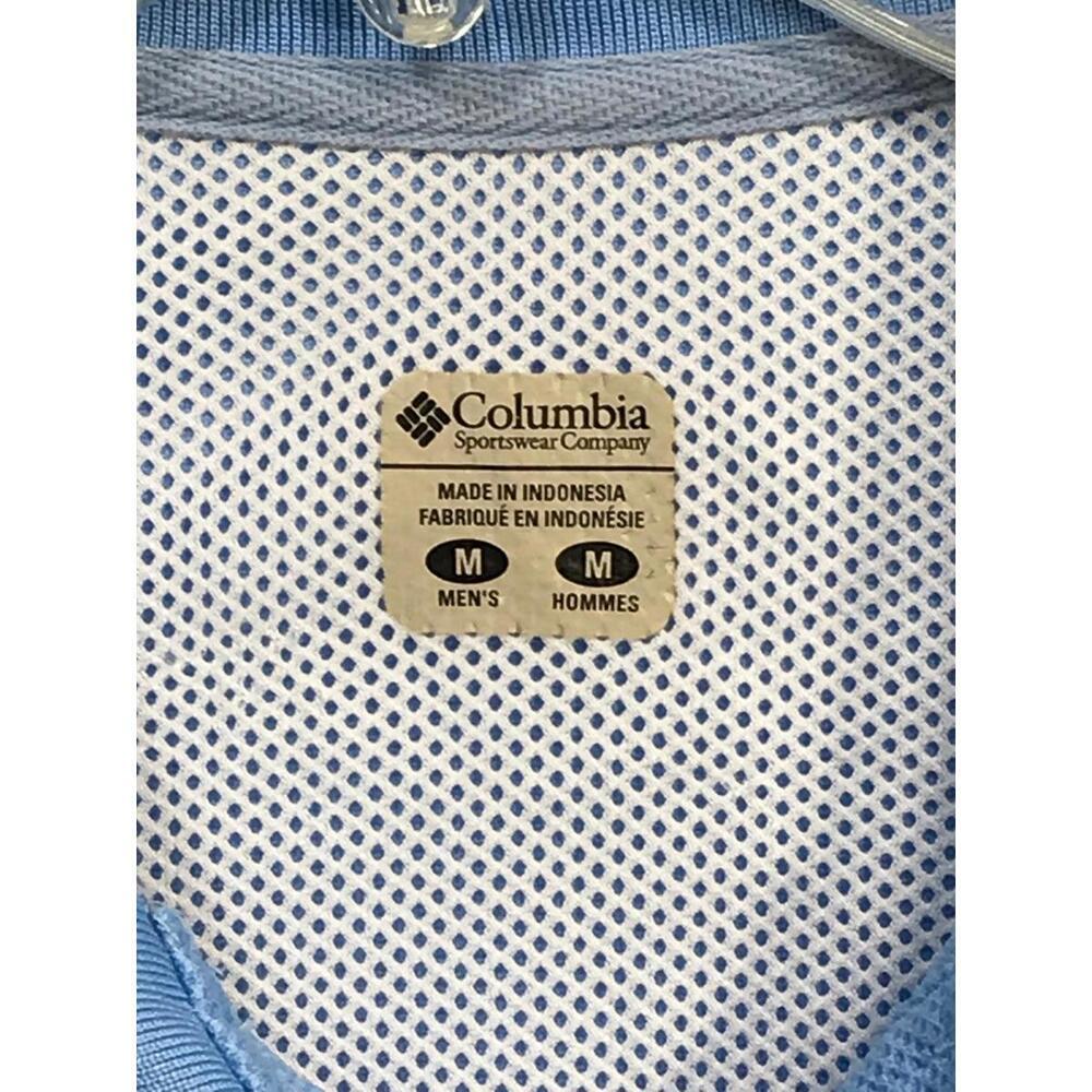 Columbia Omni-Shade Short Sleeve Polo Light Blue Mens M