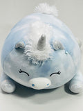 Squishmallows 8" Devla Blue Tie Dye Unicorn LT WEAR Freshly Laundered