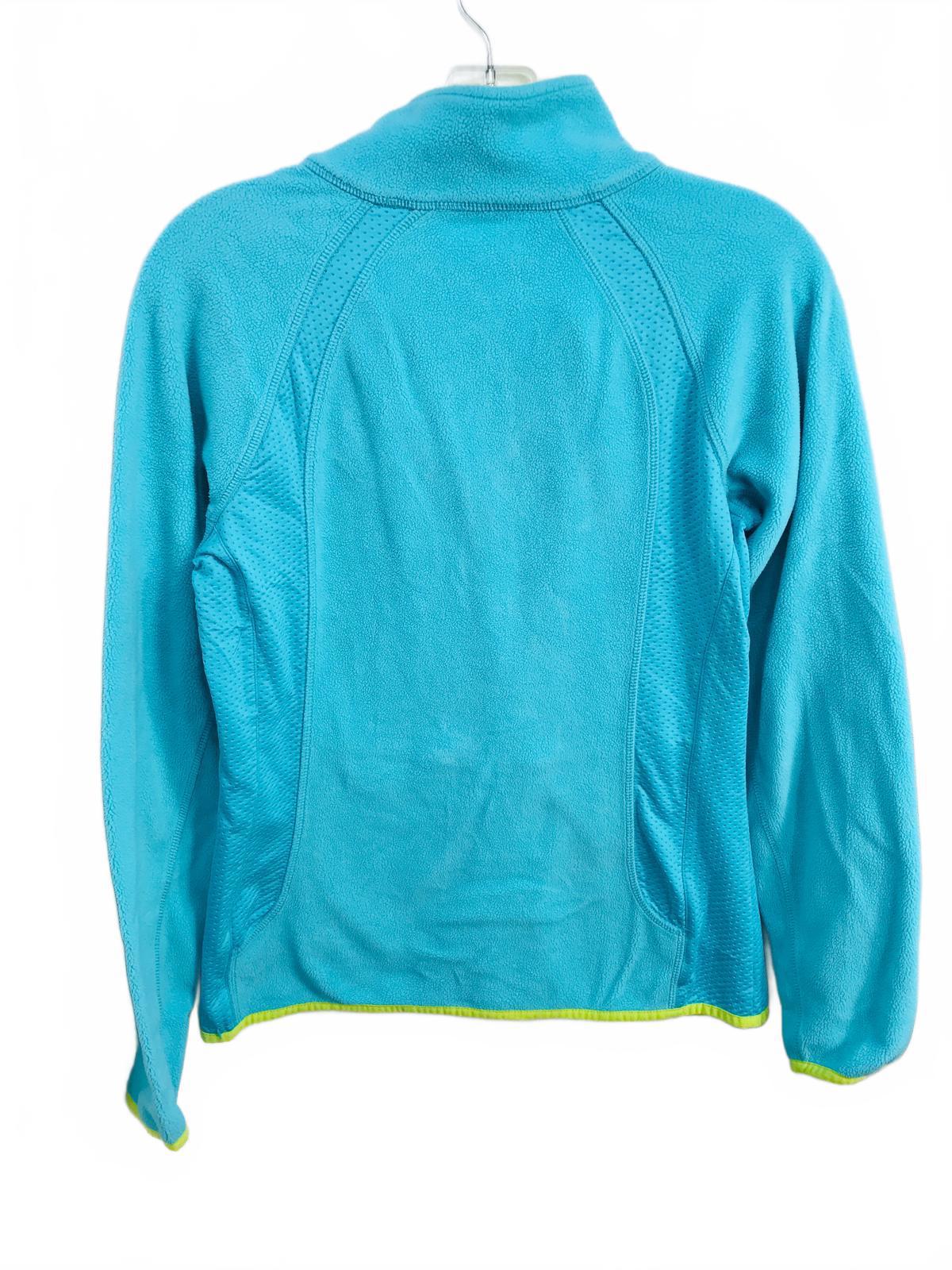 Xersion Neon and Blue Lightweight full Zip Fleece Jacket Ladies S