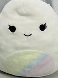 Squishmallows 8" Magela White Crab w/ Tie Dye Belly LT WEAR Freshly Laundered