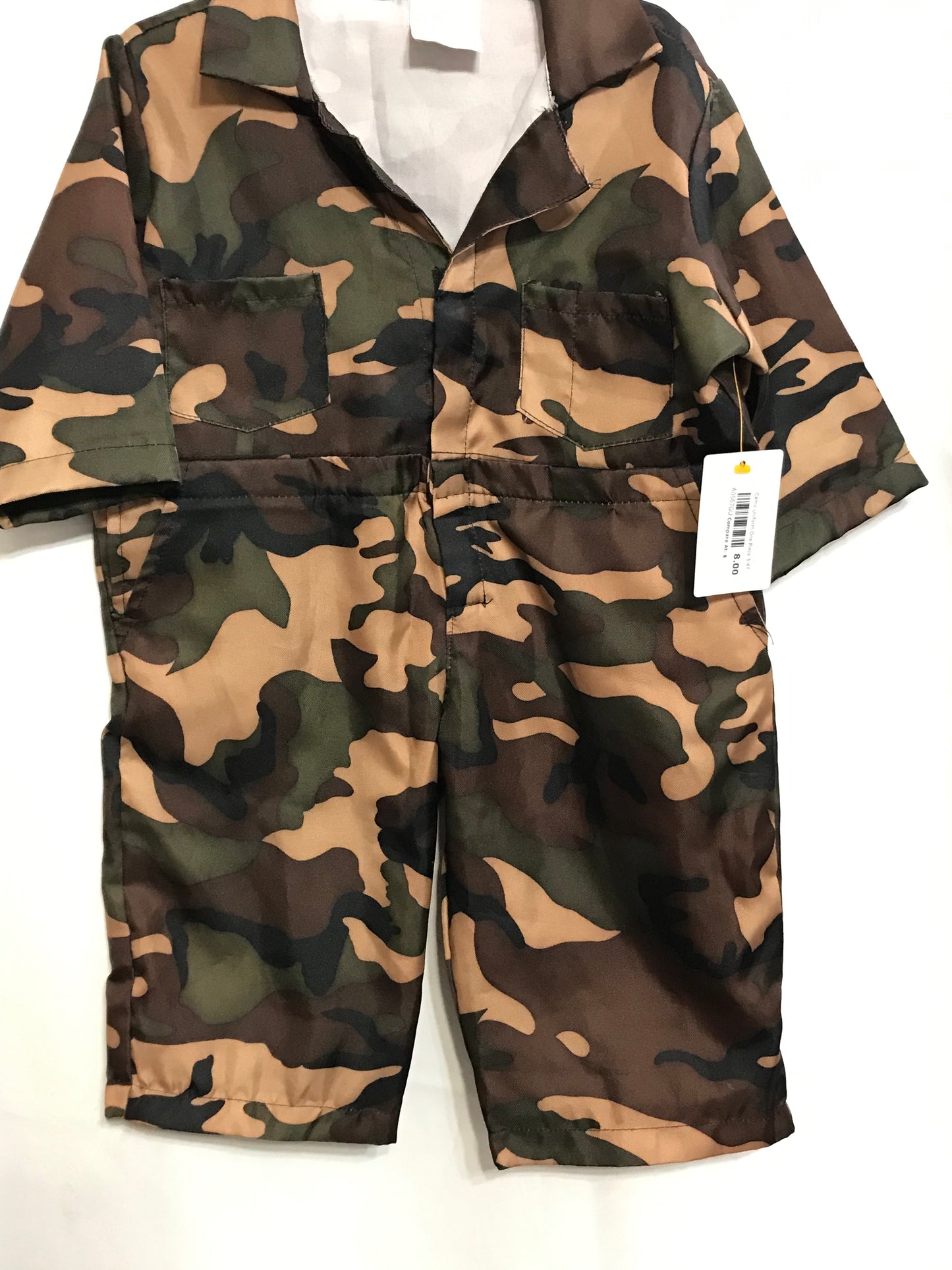 COSTUME Camo Uniform One Piece 3-4T