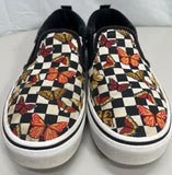 Vans Off the Wall Shoes Butterfly Canvas Slip On Missy 2.0