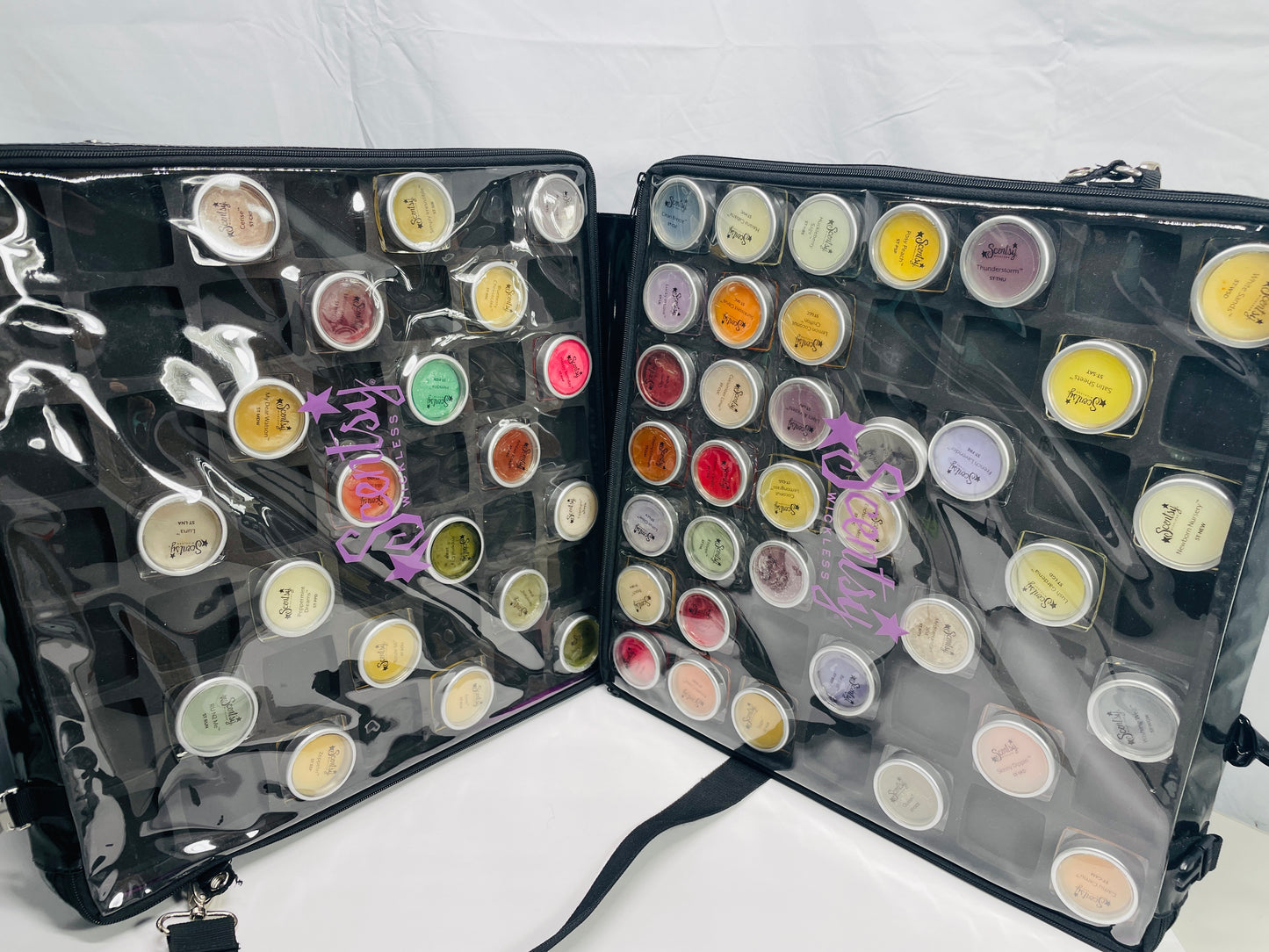 Scentsy Consultants Sample Carrier with 54 Unused Samples VARIETY