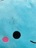 Squishmallows 10" Heather Teal Dragonfly LT WEAR / STAINING Freshly Laundered