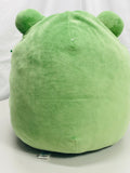 Squishmallows 14" Gloria Smiling Green Frog LT WEAR / STAINING Freshly Laundered