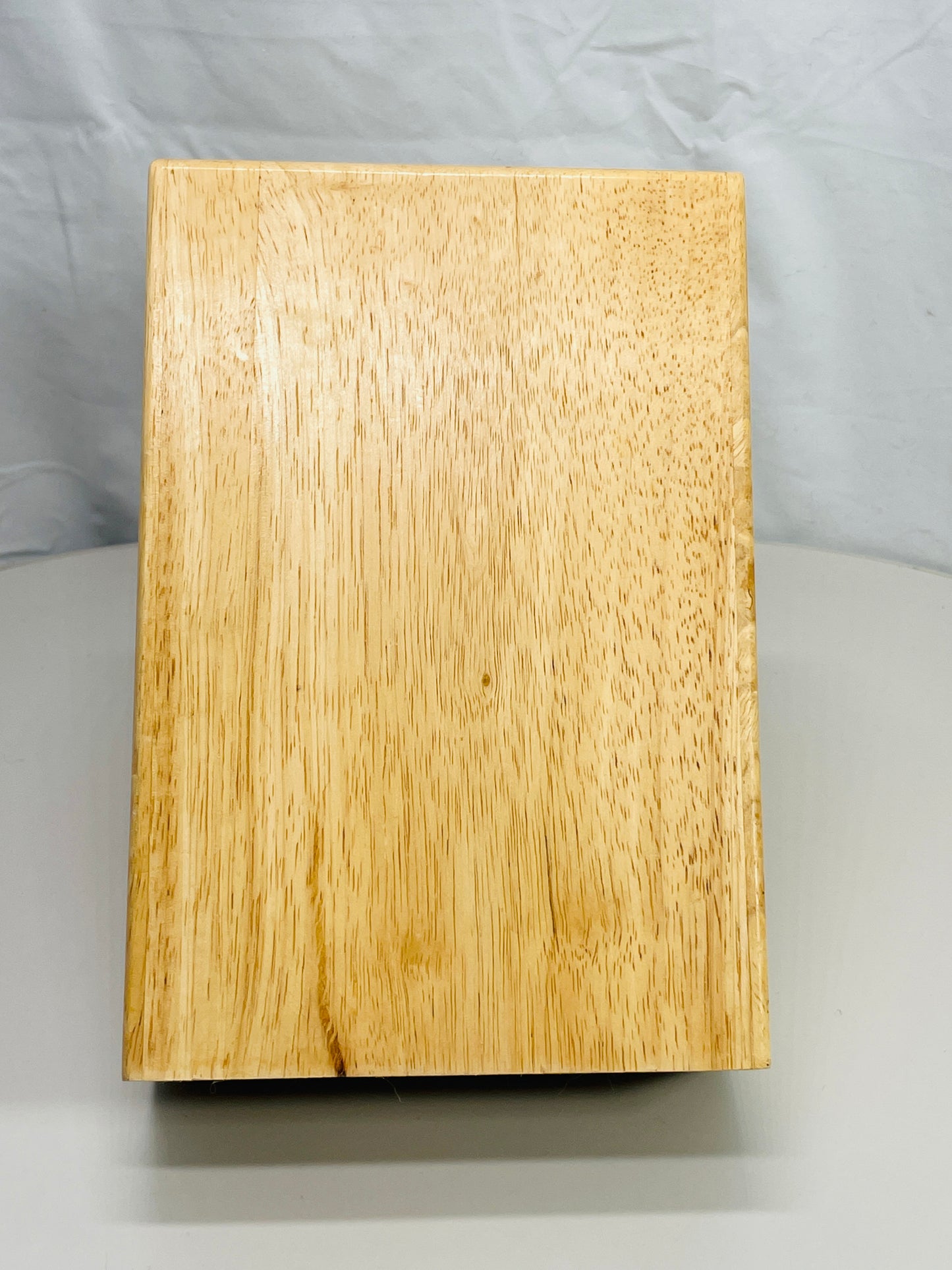 Farberware Wooden Knife Block 14 Slot Natural Wood Shows Wear
