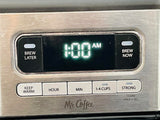 TESTED Mr Coffee 14 Cup Coffee Maker Matte Black Chrome Digital Display