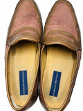 Giorgio Brutini Men's Brown Leather and Fabric Loafers Mens 9